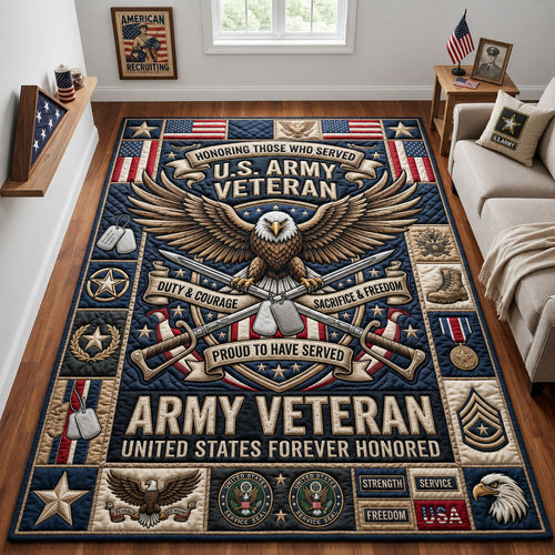 Proud To Have Served Area Rug GFTOPND2117
