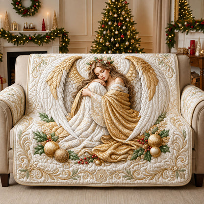 Winter Angel Quilted Sofa Cover GFTOPND2193