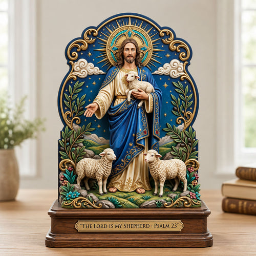 The Lord Is My Shepherd Wooden Block 3-Layers GFTOPND2239