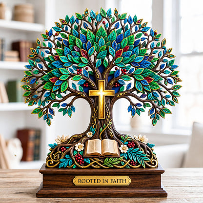 Rooted In Faith Wooden Block 3-Layers GFTOPND2240