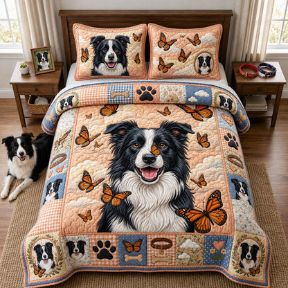 Butterfly Dreams 3-Piece Quilted Bedding Set GFTOPND2370