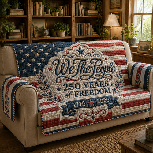 We The People Quilted Sofa Cover GFTOPND24