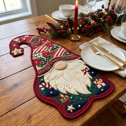 Christmas Gnome Custom Shape Quilted Place Mat GFTOPND2442
