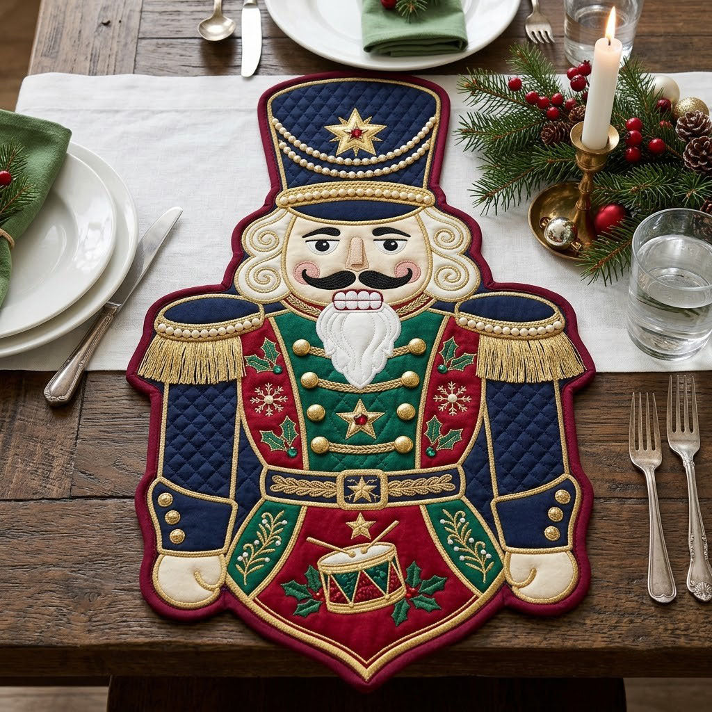Nutcracker Custom Shape Quilted Place Mat GFTOPND2444