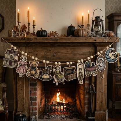 Cursed Dollhouse Custom Shape Wooden Garland GFTOPND2460