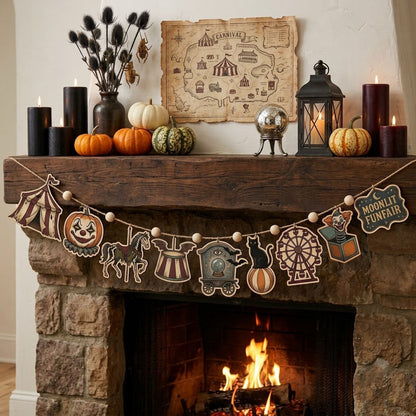 Possessed Carnival Custom Shape Wooden Garland GFTOPND2461
