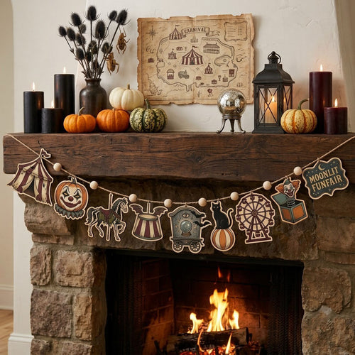 Possessed Carnival Custom Shape Wooden Garland GFTOPND2461