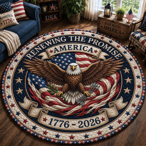 Renewing The Promise Quilted Round Mat GFTOPND249