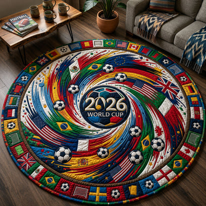 FIFA World Cup Trophy Quilted Round Mat GFTOPND257