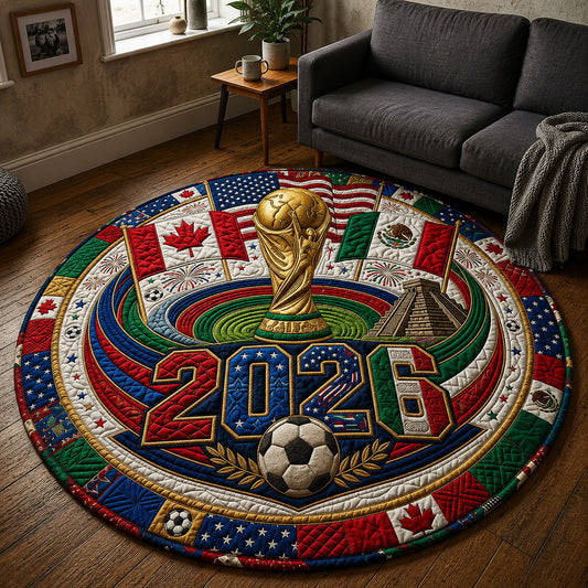 FIFA Trophy Stadium Quilted Round Mat GFTOPND258