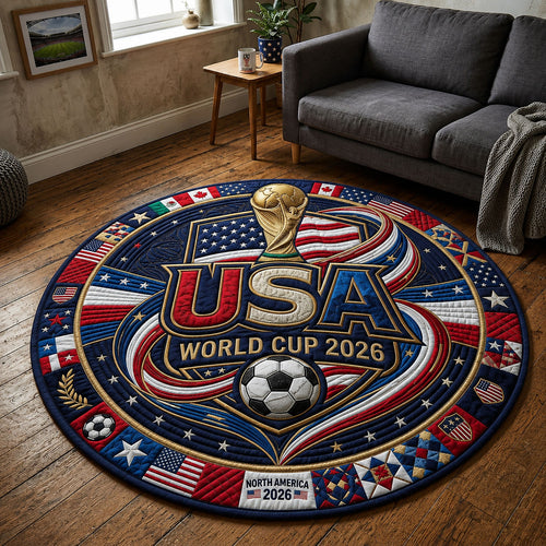 USA World Cup 2026 Quilted Round Mat GFTOPND259