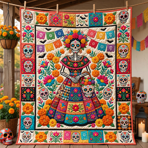 La Catrina Quilted Blanket GFTOPND2681