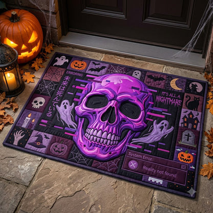 Neon Dripping Skull Doormat GFTOPND2788