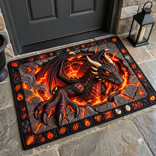 Fire Dragon Lava Doormat GFTOPND2796