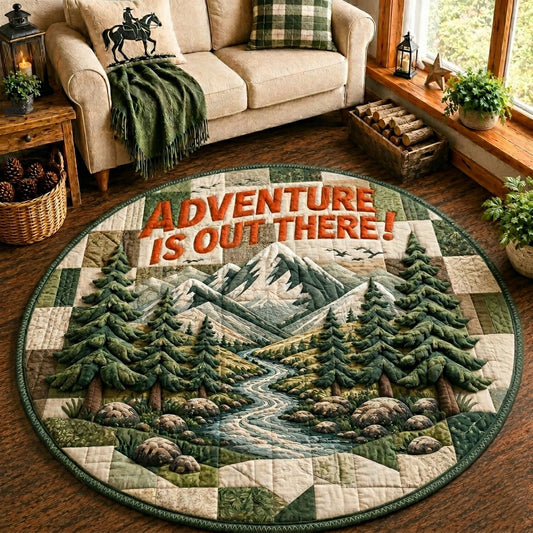 Camping Quilted Round Mat GFTOPND28