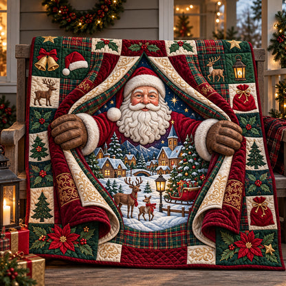 Santa Claus Quilted Blanket GFTOPND2855