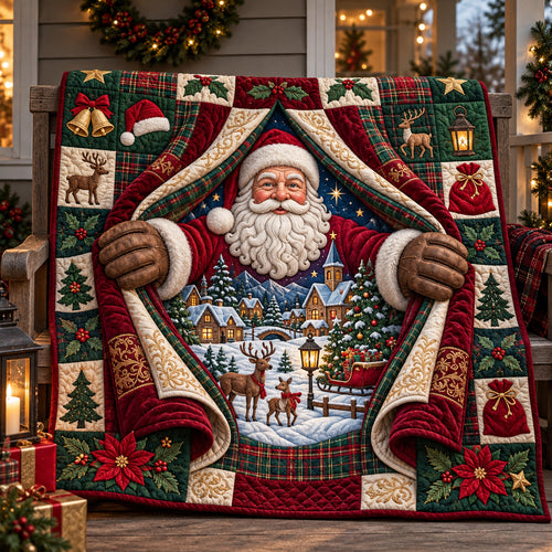 Santa Claus Quilted Blanket GFTOPND2855