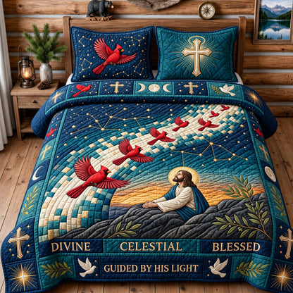 Guided By His Light 3-Piece Quilted Bedding Set GFTOPND2862