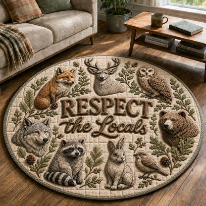 Camping Quilted Round Mat GFTOPND29