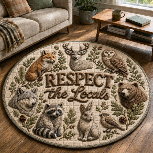 Camping Quilted Round Mat GFTOPND29