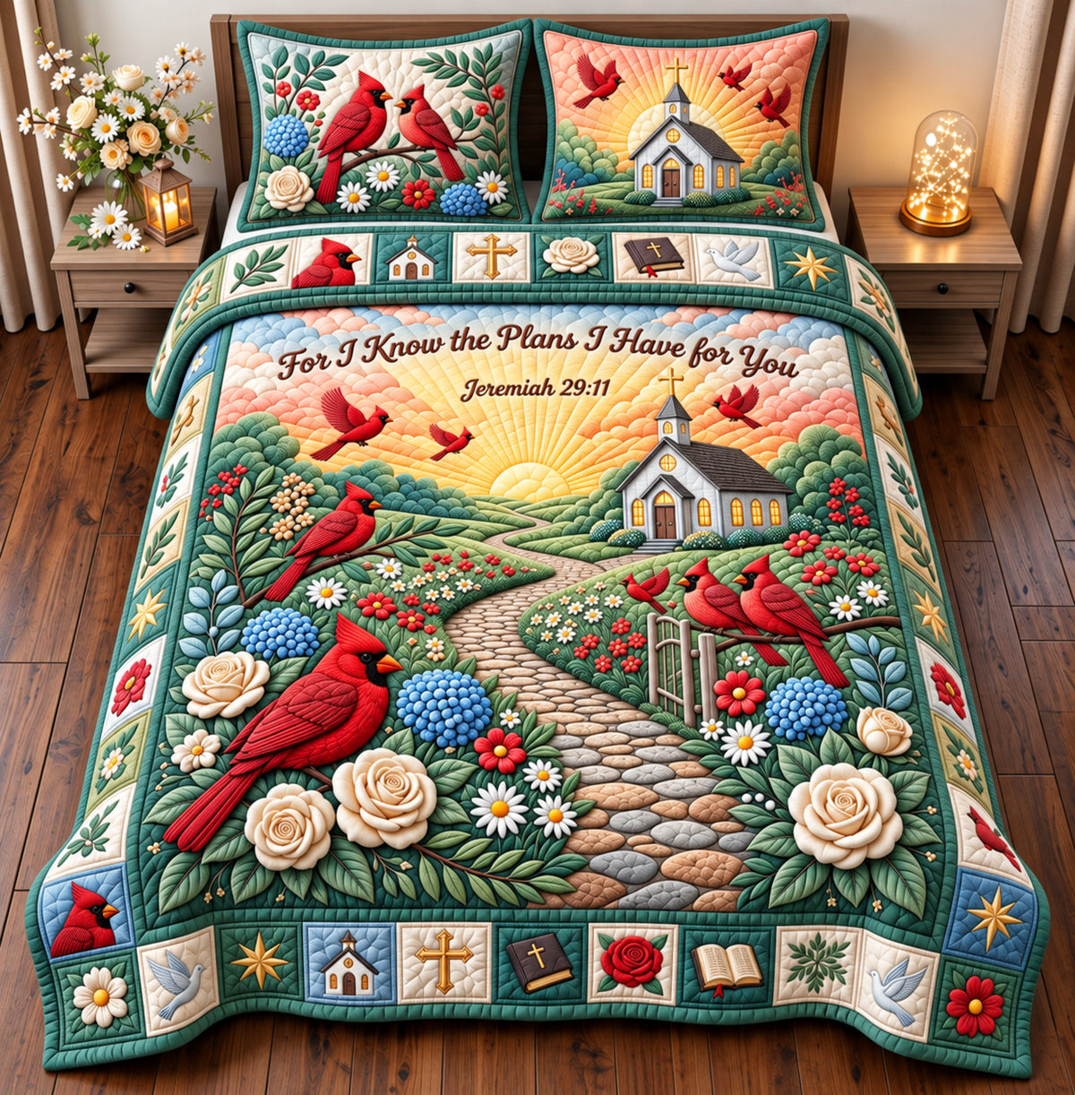 I Have For You 3-Piece Quilted Bedding Set GFTOPND2932