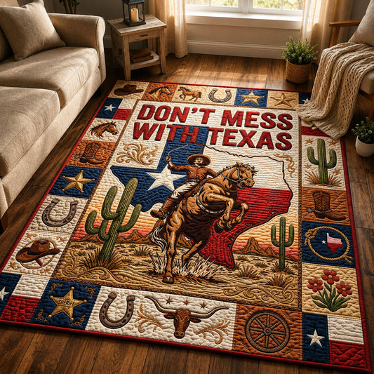 Dont Mess With Texas Area Rug GFTOPND308