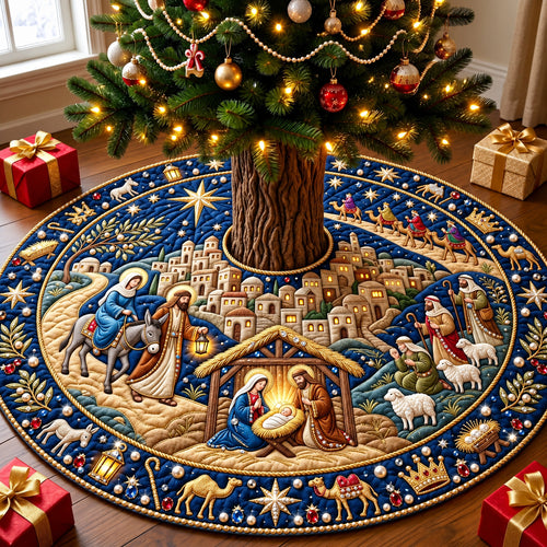 Journey To Bethlehem Quilted Tree Skirt GFTOPND3082