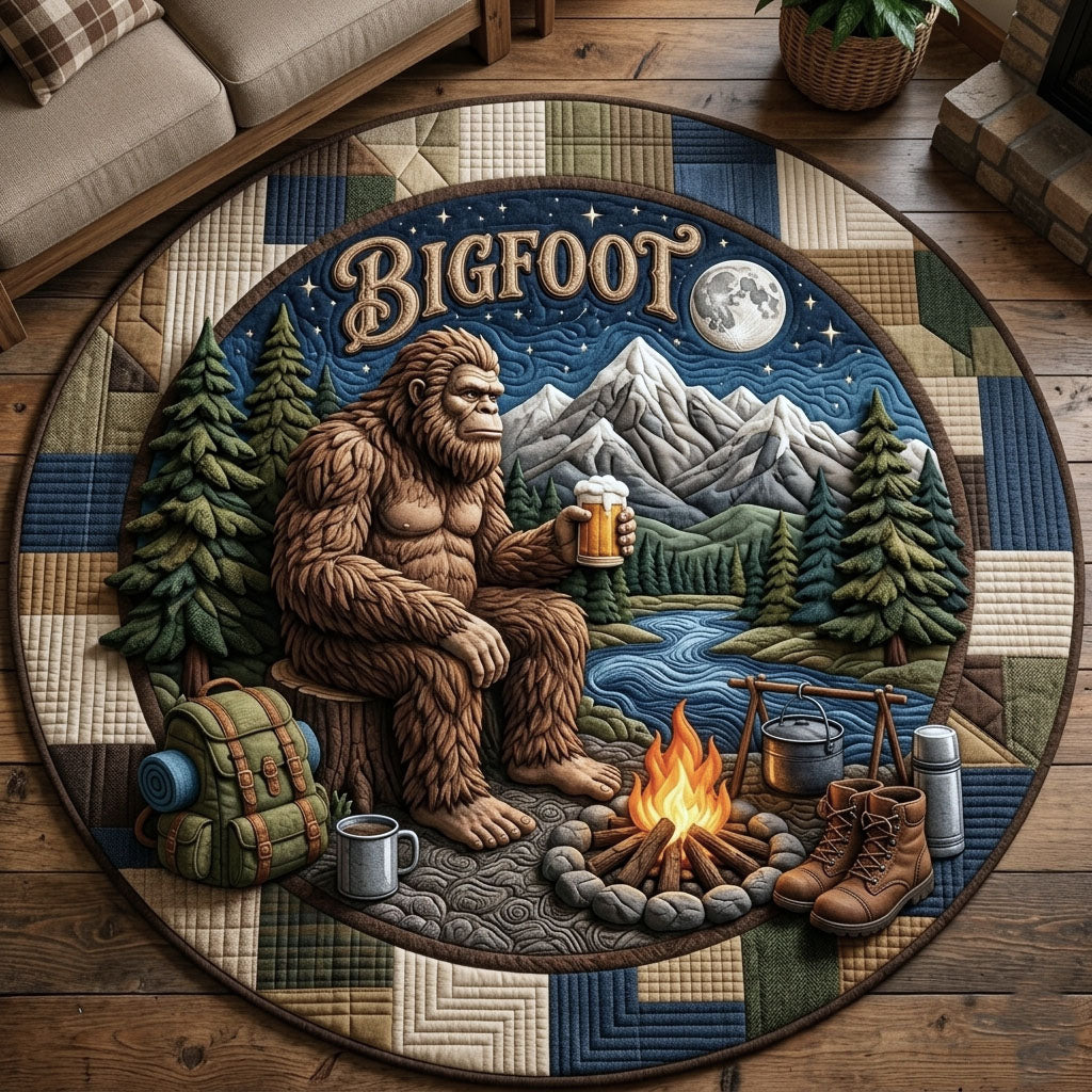 Camping Quilted Round Mat GFTOPND31