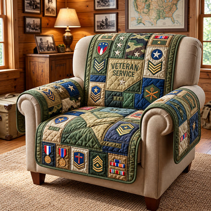 Veteran Service Quilted Sofa Cover GFTOPND3119