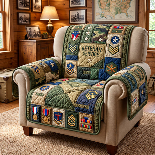 Veteran Service Quilted Sofa Cover GFTOPND3119