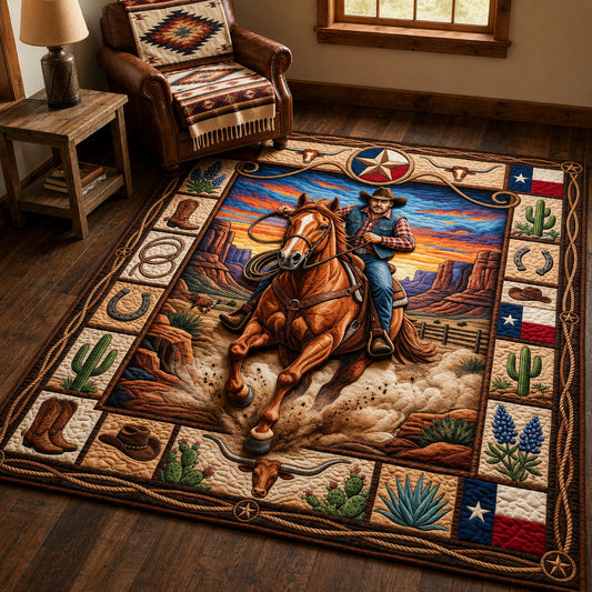 Texas Cowboy Area Rug GFTOPND312
