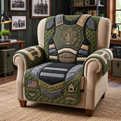 Veteran Honor Quilted Sofa Cover GFTOPND3120