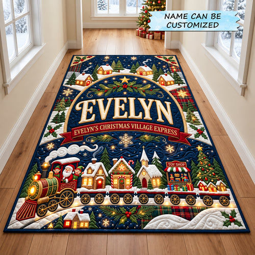 Snow Village Runner Rug QTCUZ GFTOPND3175