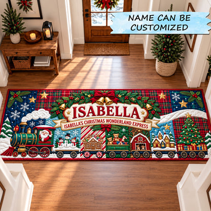 Christmas Wonderland Runner Rug QTCUZ GFTOPND3176