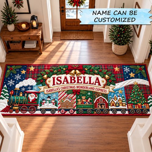 Christmas Wonderland Runner Rug QTCUZ GFTOPND3176