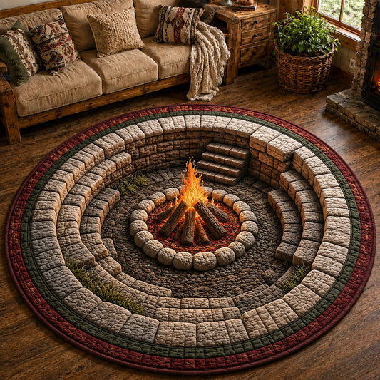 Camping Quilted Round Mat GFTOPND32