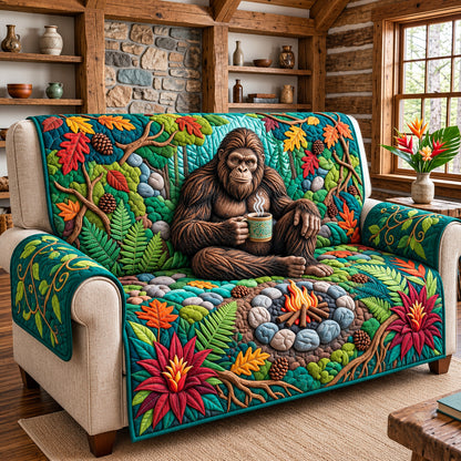 Chilling Bigfoot Quilted Sofa Cover GFTOPND3222