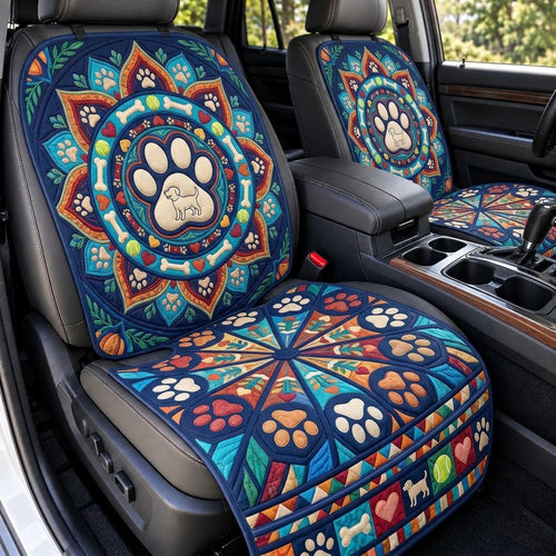 Paw Mandala Quilted Car Seat Protector GFTOPND3291