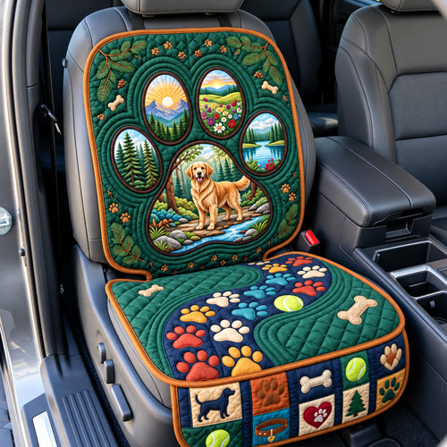 Paw Forest Quilted Car Seat Protector GFTOPND3292