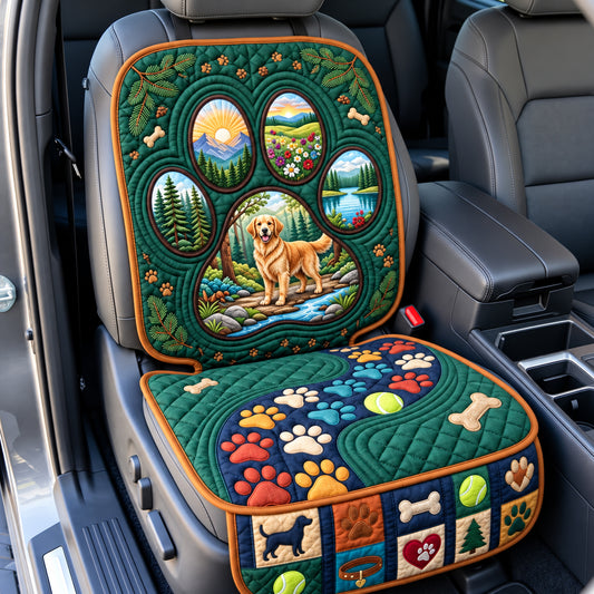 Paw Forest Quilted Car Seat Protector GFTOPND3292