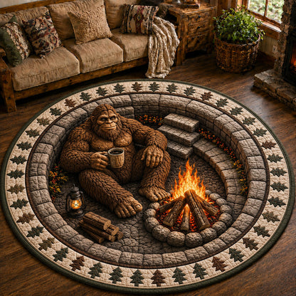 Camping Quilted Round Mat GFTOPND33