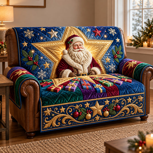 Santa Elegance Quilted Sofa Cover GFTOPND3348