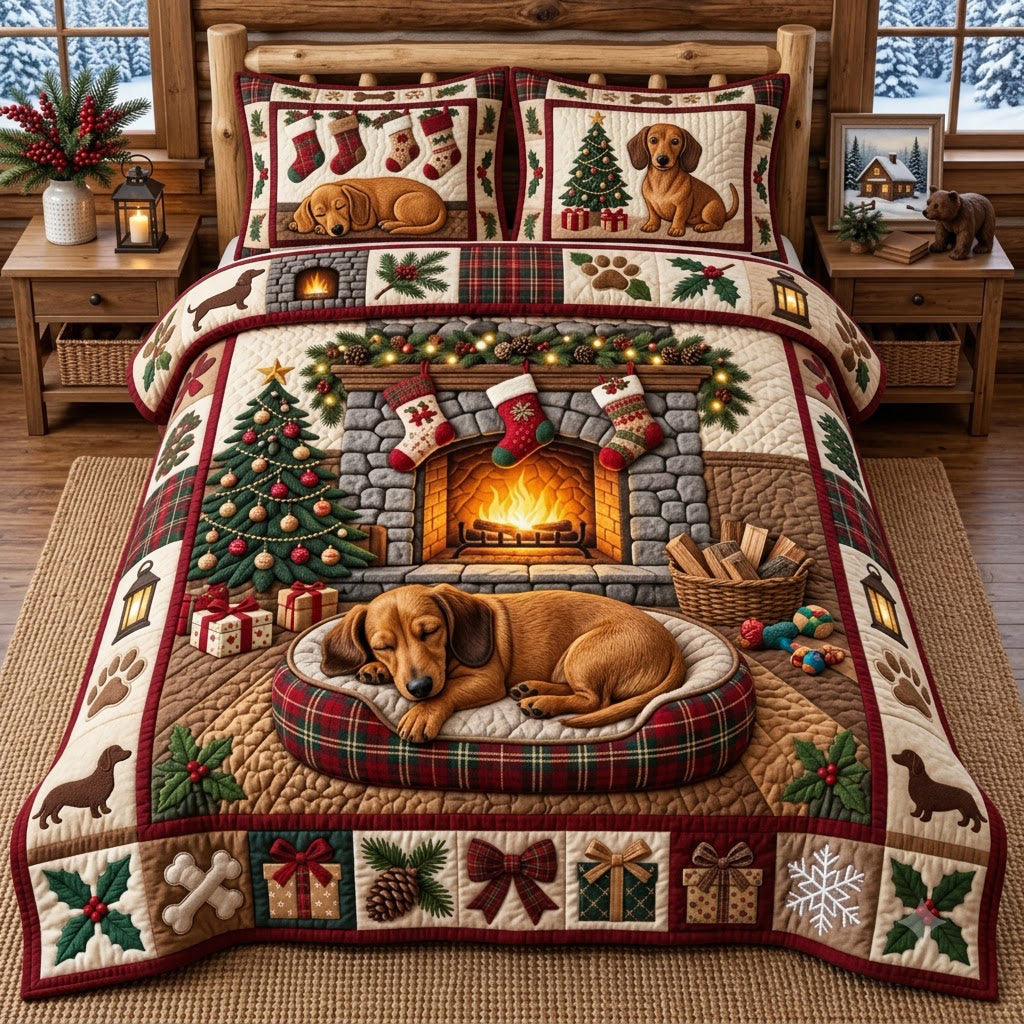 Sleeping Weenie 3-Piece Quilted Bedding Set GFTOPND3377