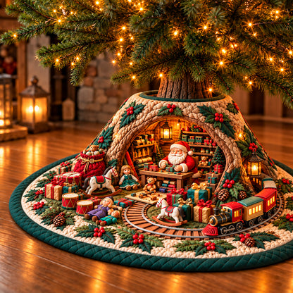 Toy Workshop Quilted Tree Skirt GFTOPND3392