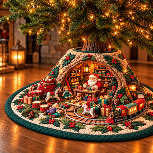 Toy Workshop Quilted Tree Skirt GFTOPND3392
