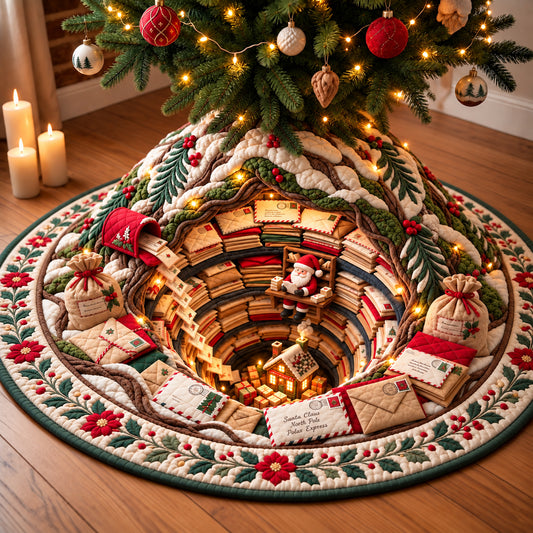 Christmas Mail Canyon Quilted Tree Skirt GFTOPND3396