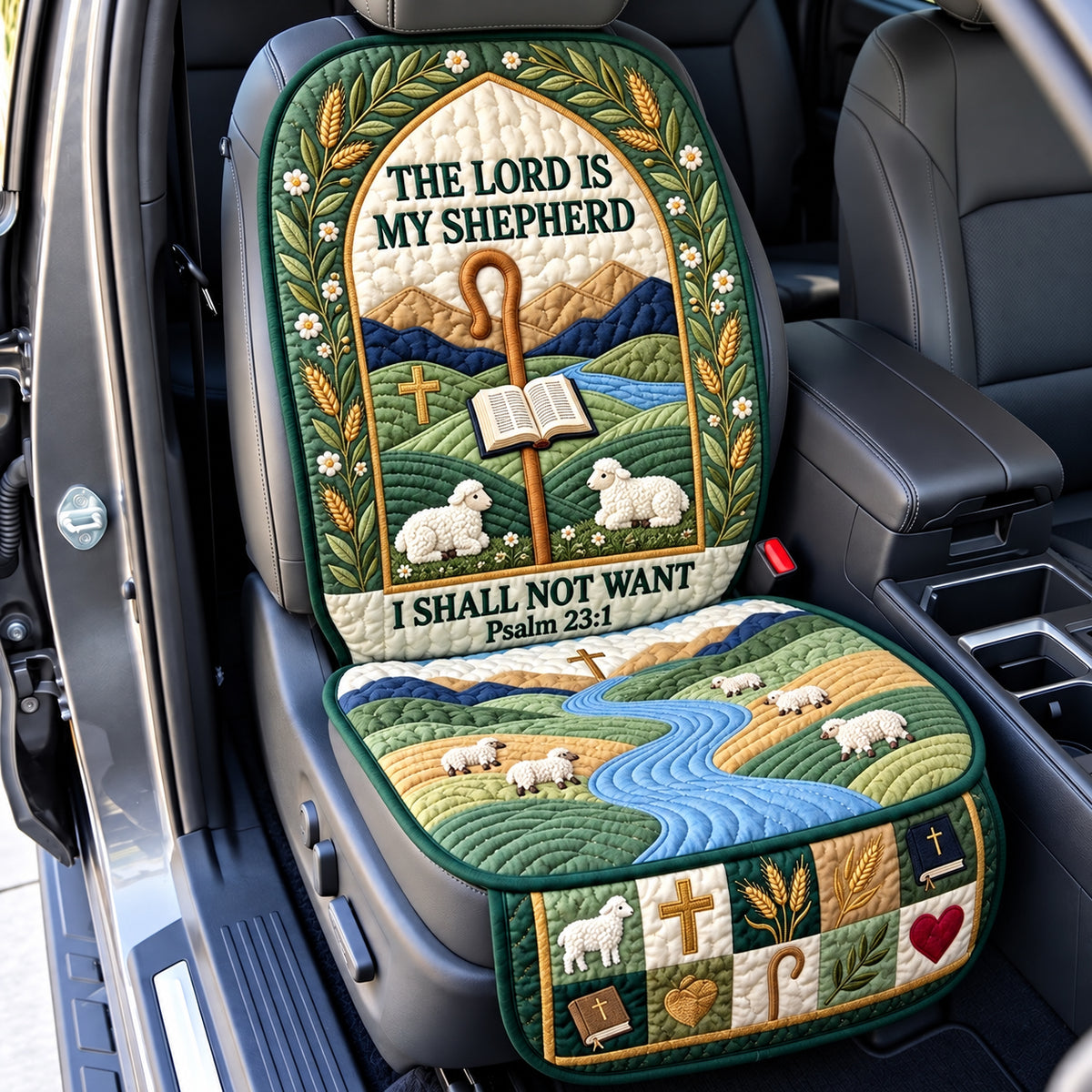 Christian Faith Quilted Car Seat Protector GFTOPND3412