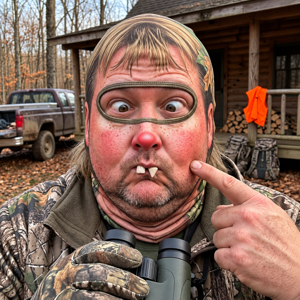 Hunting Funny Face Mask GFTOPND3431