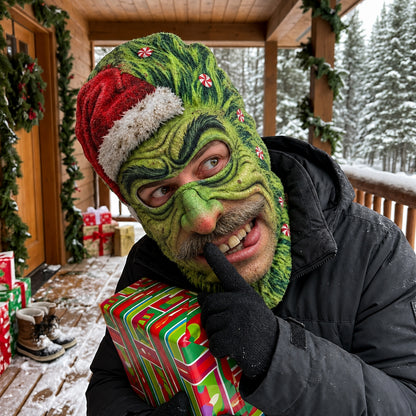 Skiing Funny Face Mask GFTOPND3476