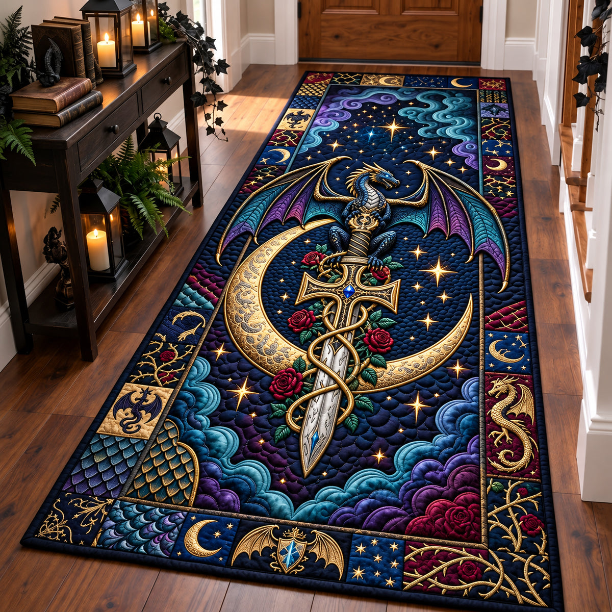 Gothic Dragon Runner Rug GFTOPND3465